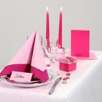 Party Inspiration with pink and rose Table Decorations etc.
