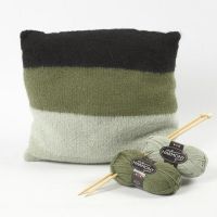 A knitted and felted Cushion from soft Melbourne Wool