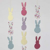 Vertical Easter Bunny Card Bunting