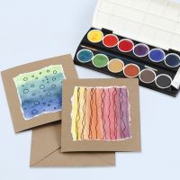 Greeting Cards decorated with a watercolour Design