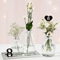Free-standing Table Numbers or  Hearts with Blackboard Paint