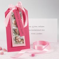 An Invitation for a Christening with Photos