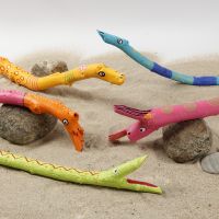 Stick Animals decorated with Plus Color Markers