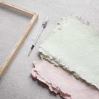 How to make handmade paper dyed with art aqua liquid watercolour