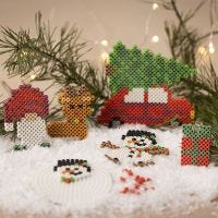 Christmas motifs made from BioBeads