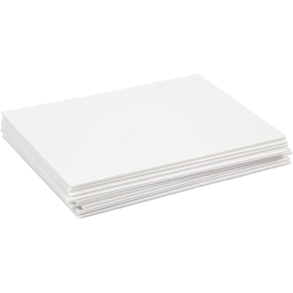 Foam board, A4, 210x297 mm, thickness 3 mm, white, 10 sheet/ 1 pack
