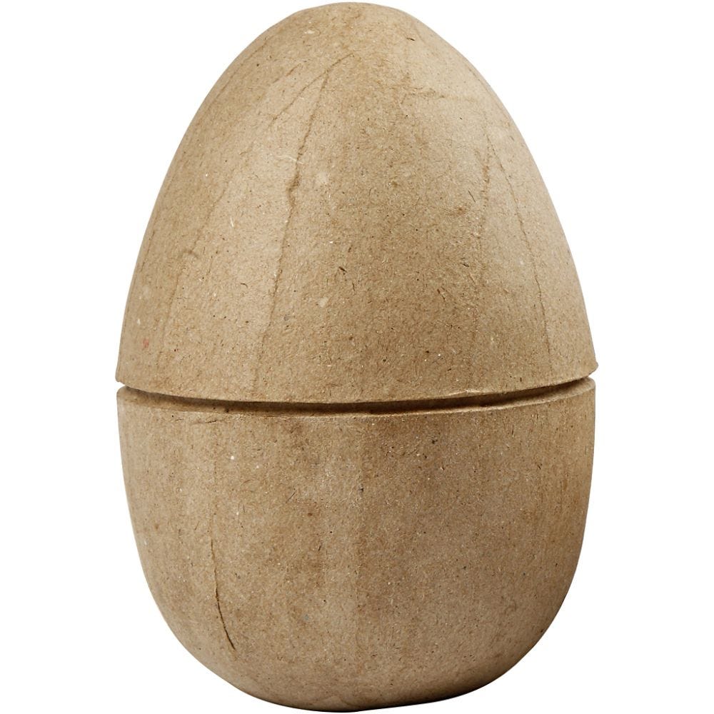 Divided egg, H: 12 cm, D 9 cm, 1 pc