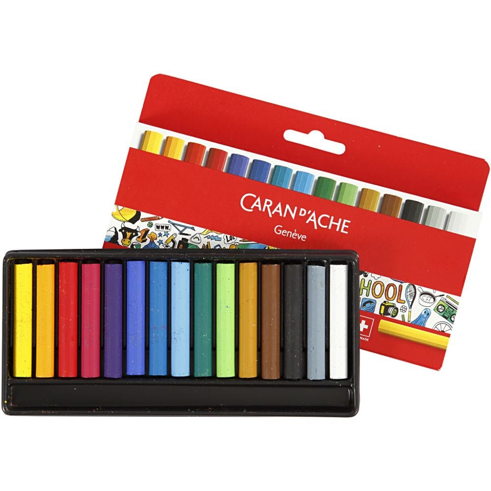 Neocolor I Junior, L: 5 cm, thickness 8 mm, assorted colours, 15 pc/ 1 pack