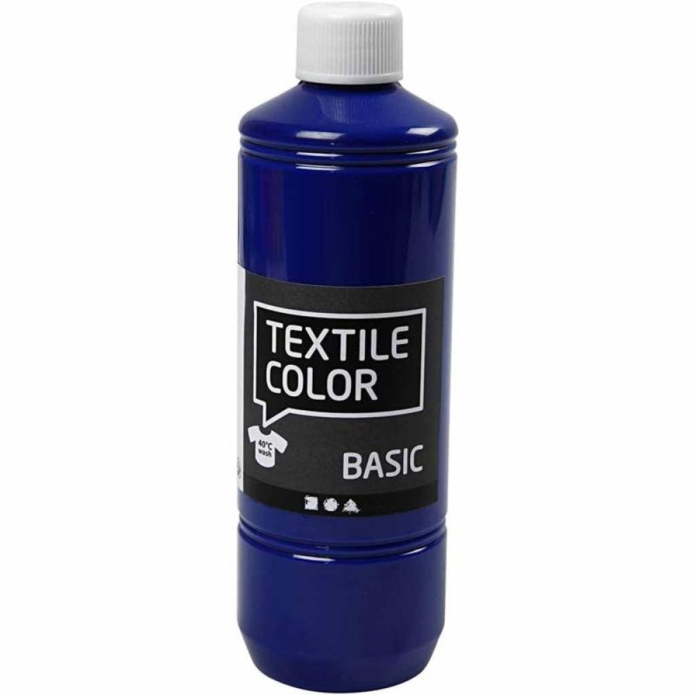 Textile Color Paint, primary blue, 500 ml/ 1 bottle