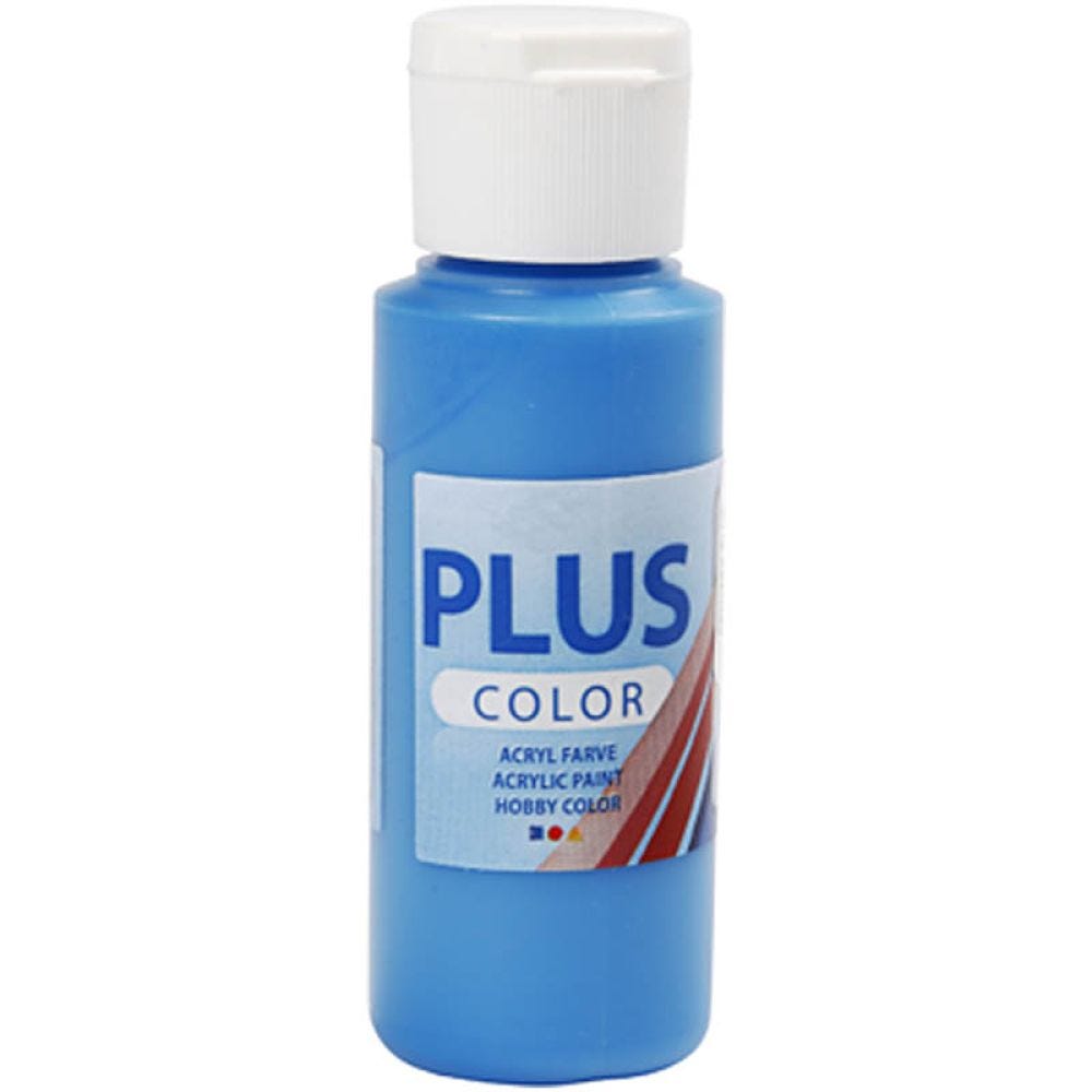Plus Color Craft Paint, primary blue, 60 ml/ 1 bottle