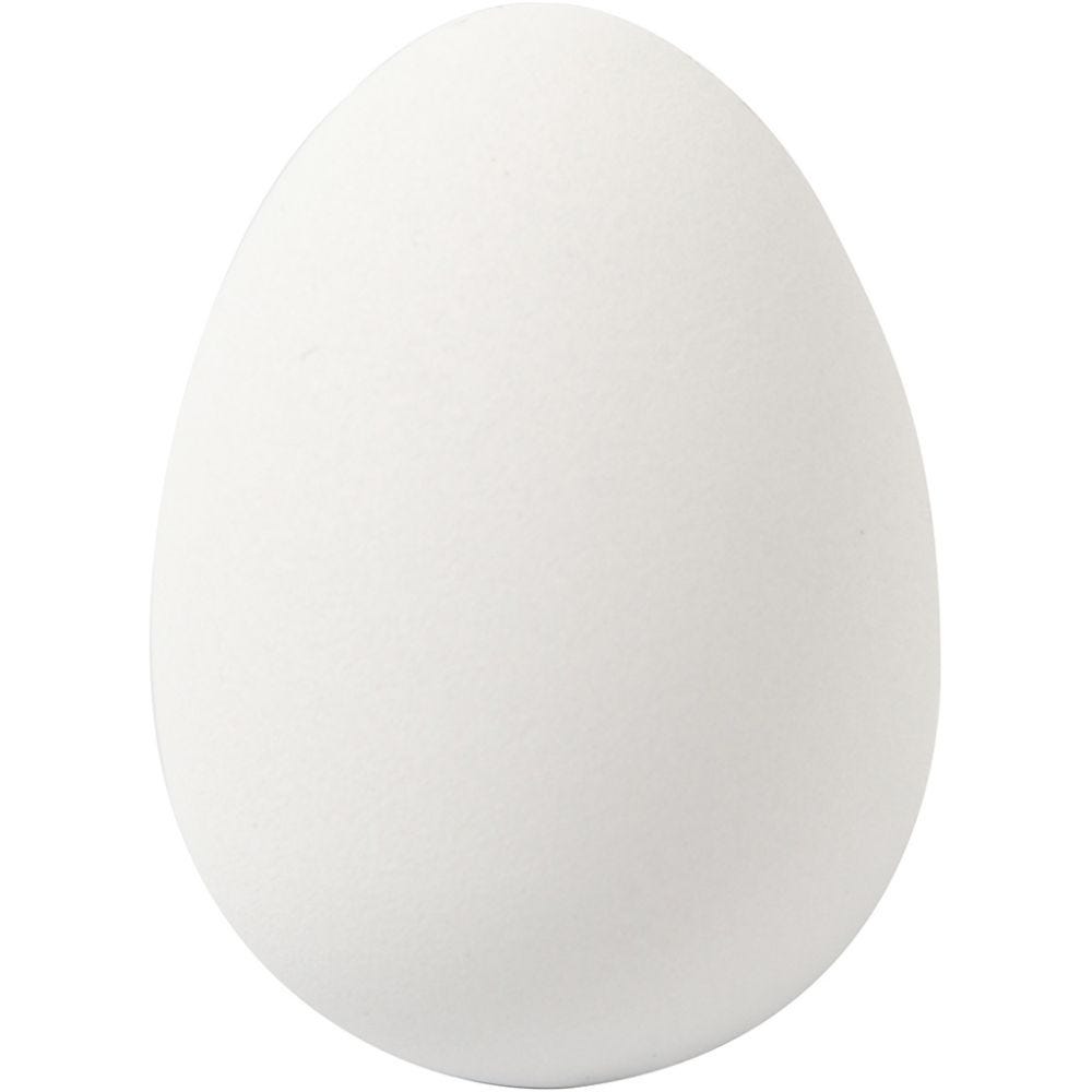 Quail Eggs, H: 4 cm, D 2,5 cm, white, 18 pc/ 1 pack