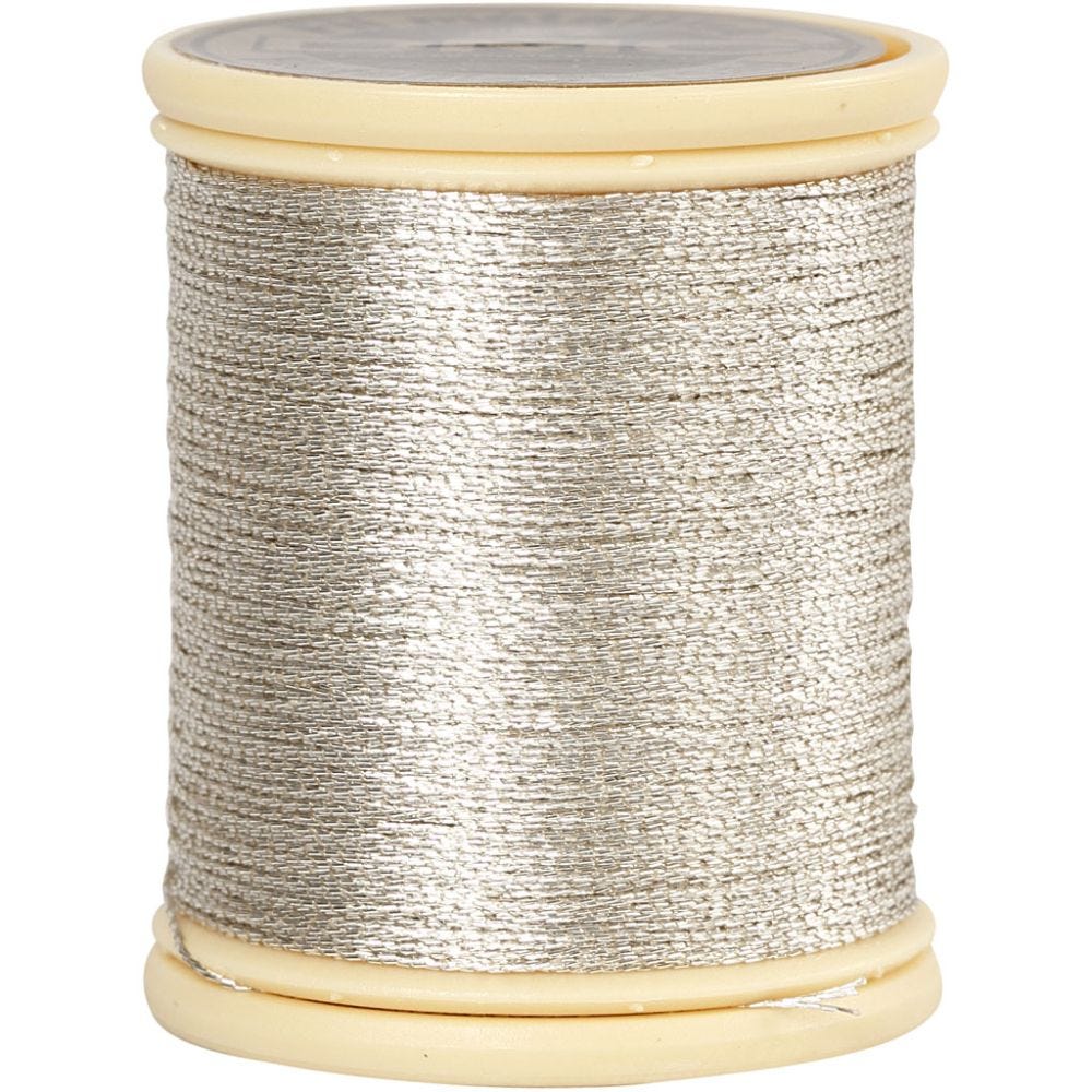 DMC Metallic Thread 0 36 mm silver 40m 1 roll