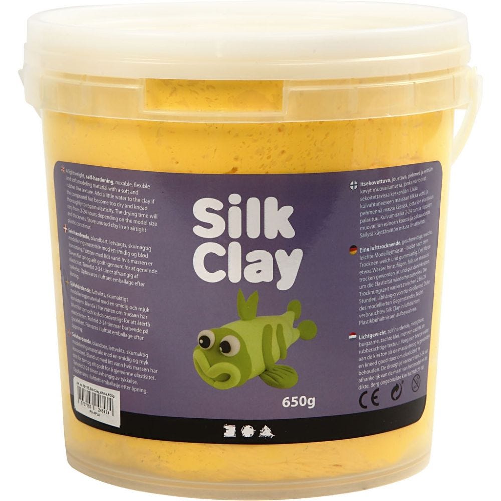 Silk Clay®, yellow, 650 g/ 1 bucket