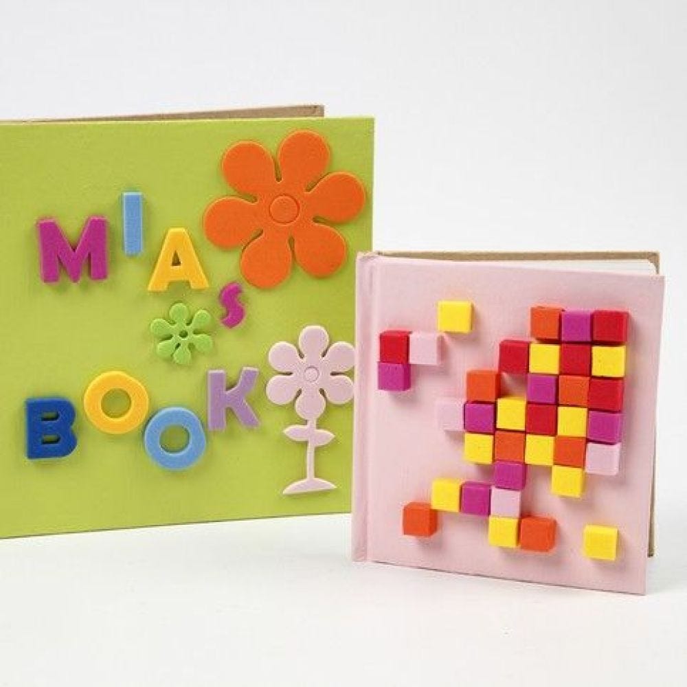 Notebooks with Foam Rubber Decorations