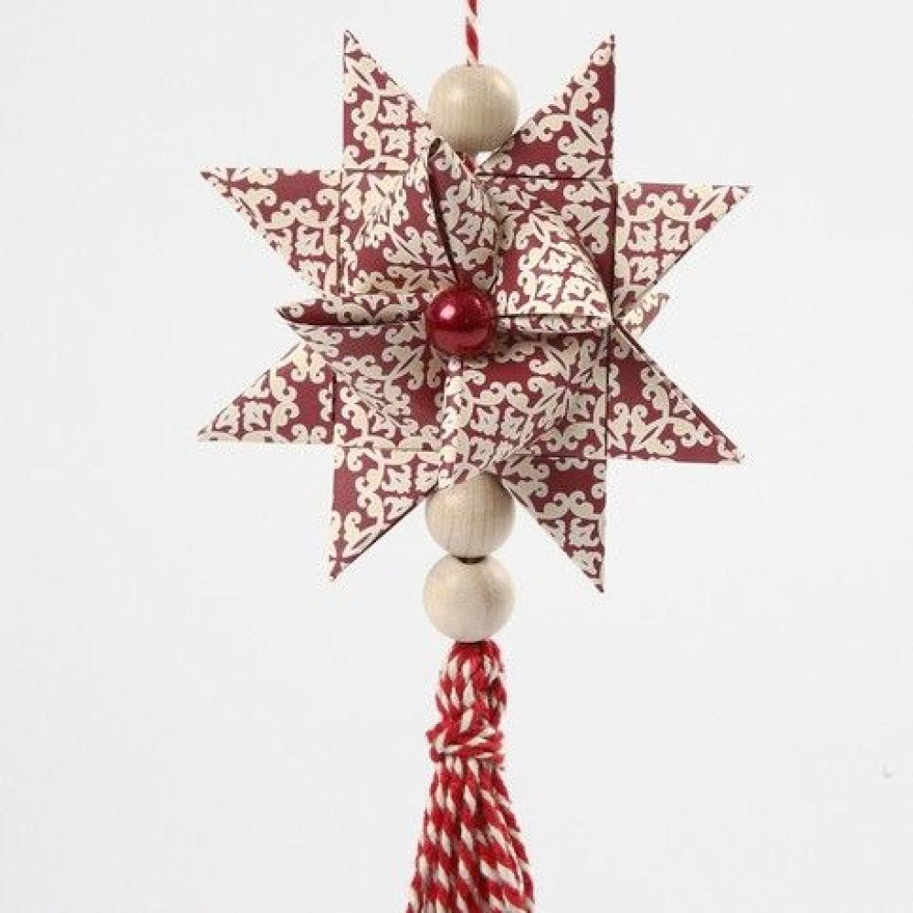 A Woven Star with a Tassel