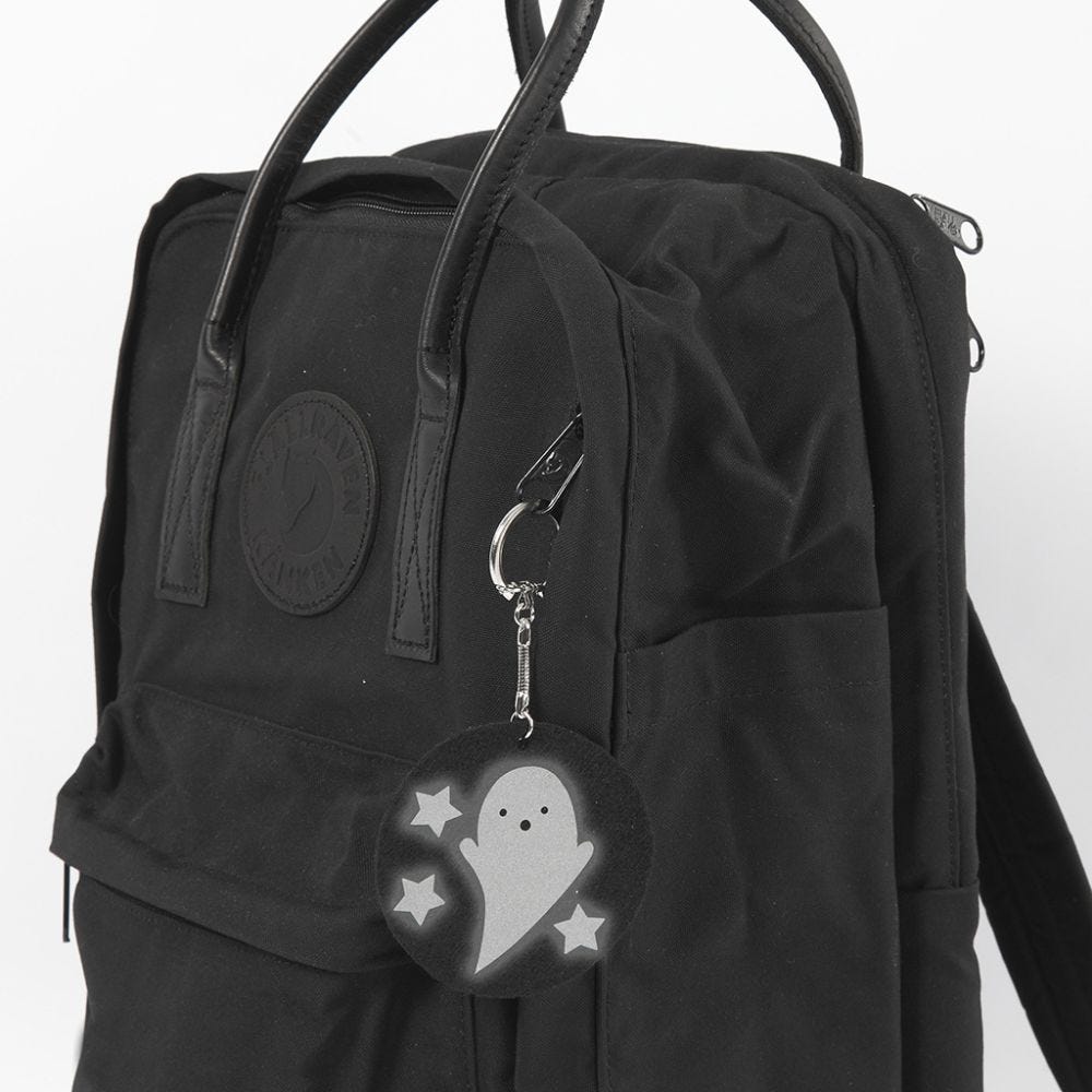 A Ghost Keyfob as a Pendant for a School Bag