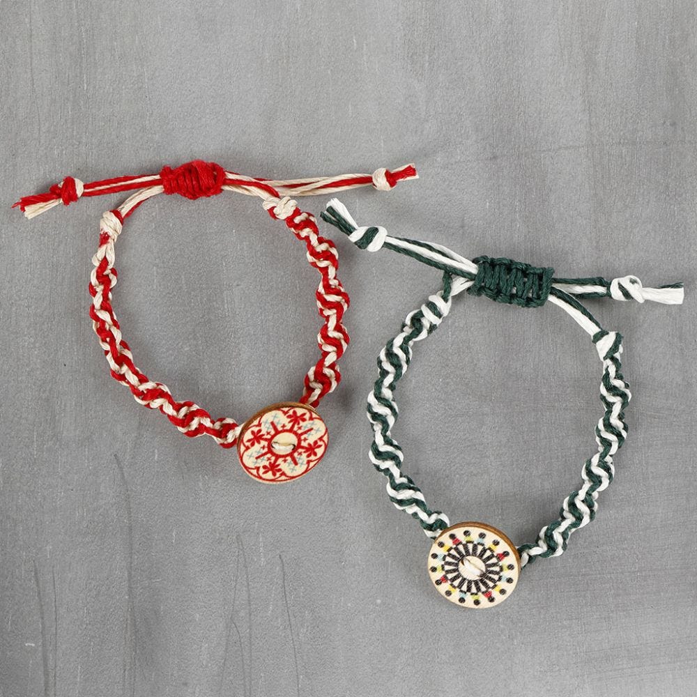 Friendship Bracelets Made of Thread with Braids on White Background Stock  Photo  Image of bracelet occupation 162129920