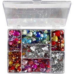 Rhinestones in Display Box