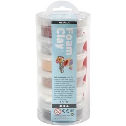 Foam Clay&reg;, metallic, brown harmony, 6x14 g/ 1 pack