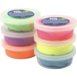 Silk Clay&reg;, neon colours, 6x14 g/ 1 pack