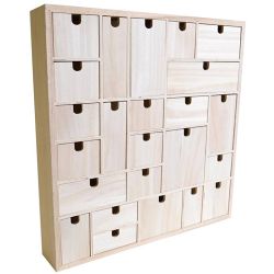 Wooden advent calendar to decorate