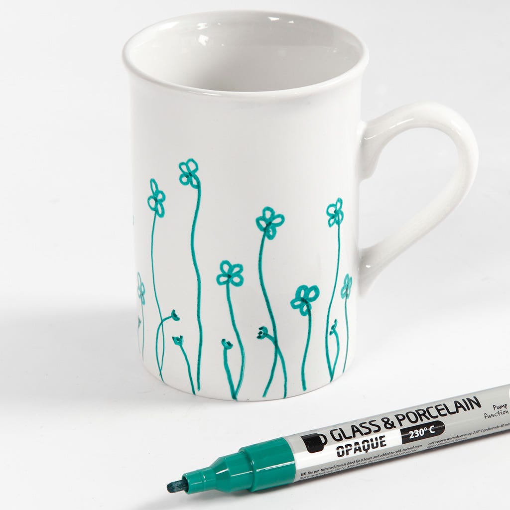 Porcelain pens hotsell for mugs