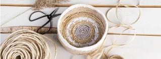 Flower arranging and basket weaving supplies